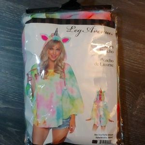 Leg Avenue OS Unicorn Poncho NWT